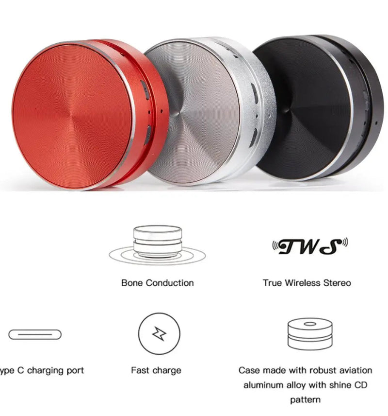 Compact Mini Bone Conduction Bluetooth Speaker - Hummingbird Model