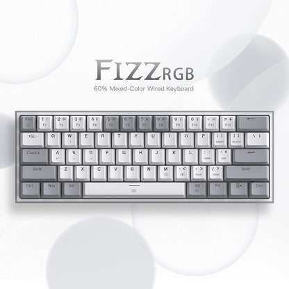 K617 Wired 60% Compact Hot-Swap RGB Mechanical Gaming Keyboard
